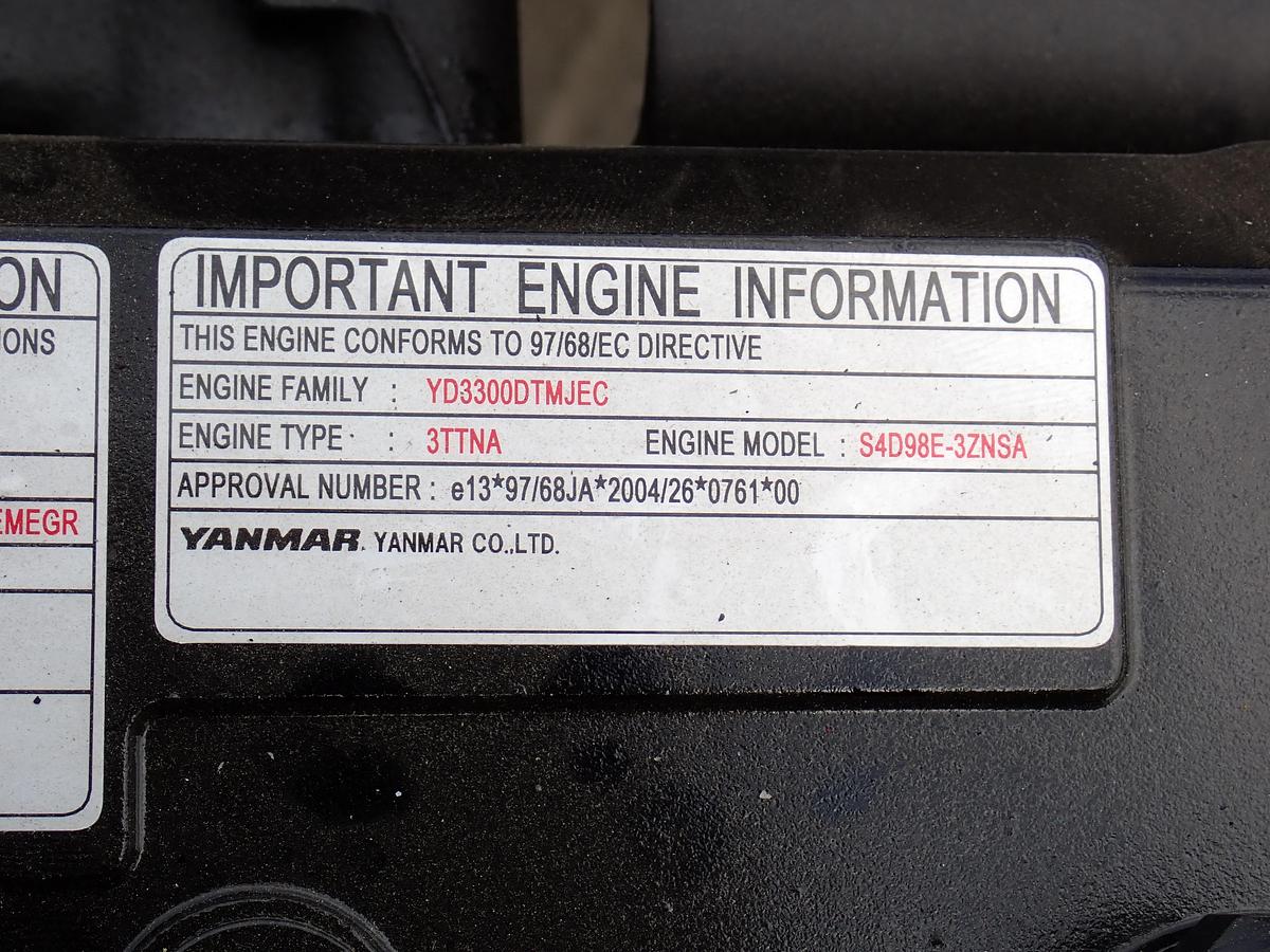 2008 Yanmar S4D98E-3ZNSA Turbo Diesel Engine NEW SURPLUS 4TNV98T