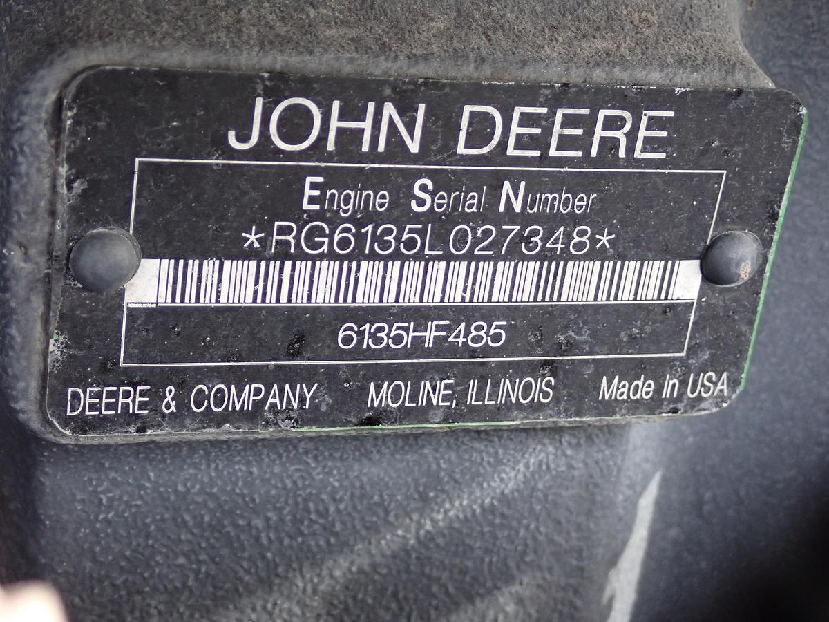 Used 2012 John Deere 6135HF485 Diesel Power Unit 