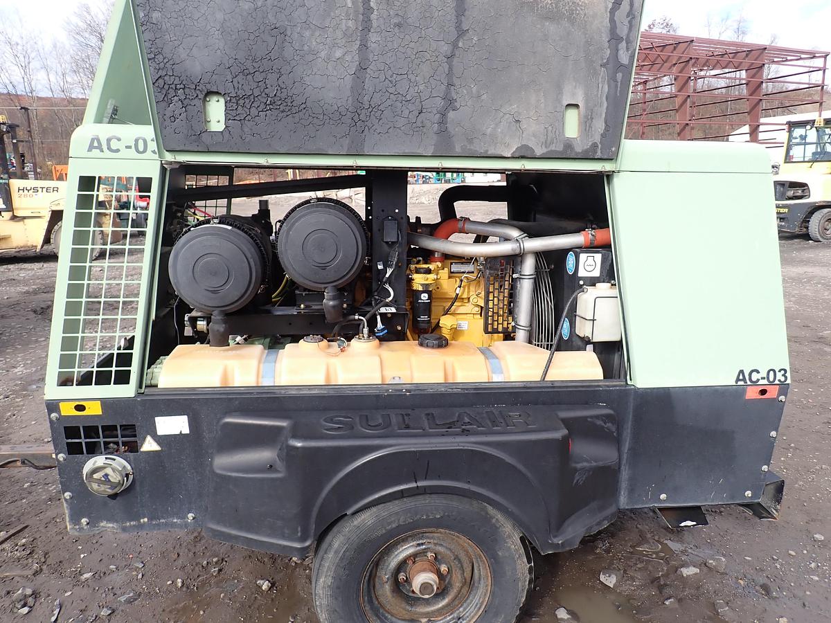 Used 2008 Sullair 375HH 375 CFM Air Compressor 200 PSI 49 ORIGINAL HOURS!