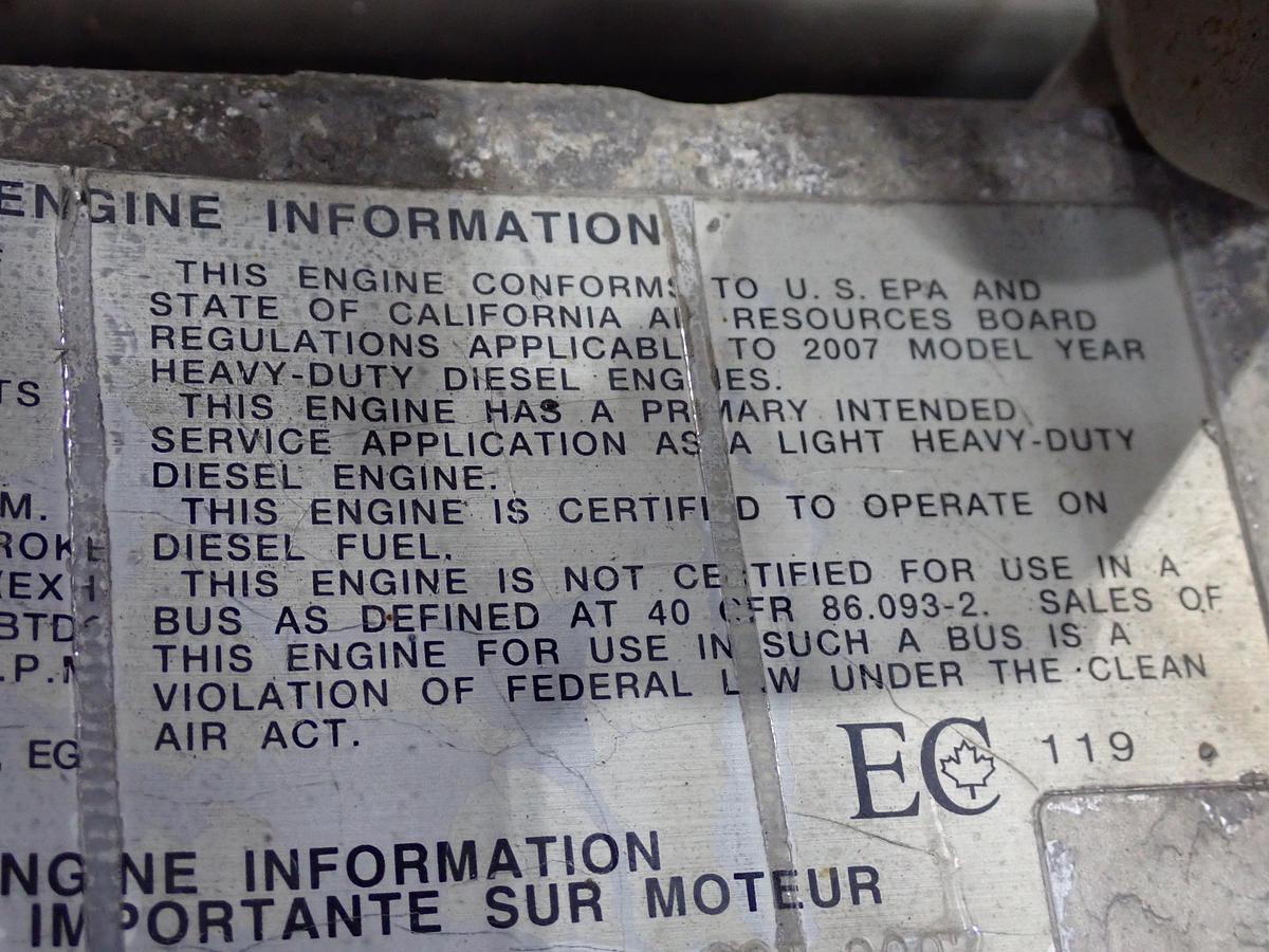 Used 2007 Hino J05D-TF Diesel Engine