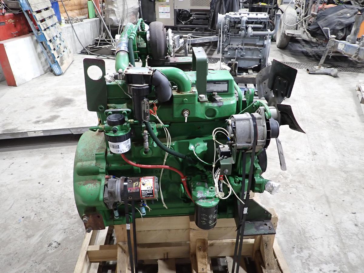 Used John Deere 4045TF151 Turbo Diesel Engine 744 HOURS!