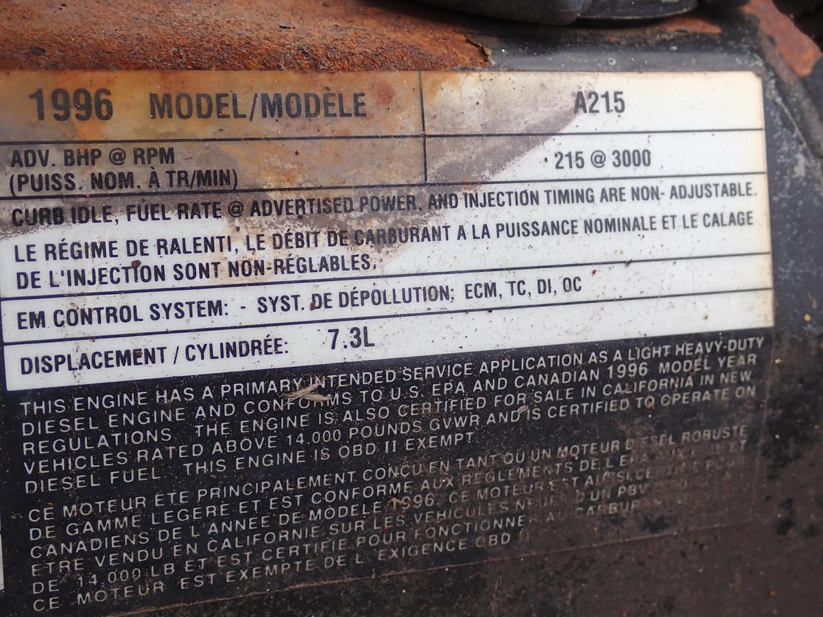 Used 1996 International 7.3L A215 Diesel Engine
