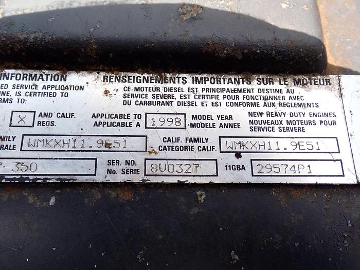 Used 1998 Mack E7-350 E-TECH Diesel Truck Engine