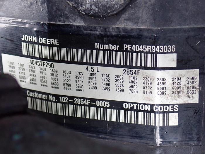 Used 2014 John Deere 4045T Diesel Power Unit