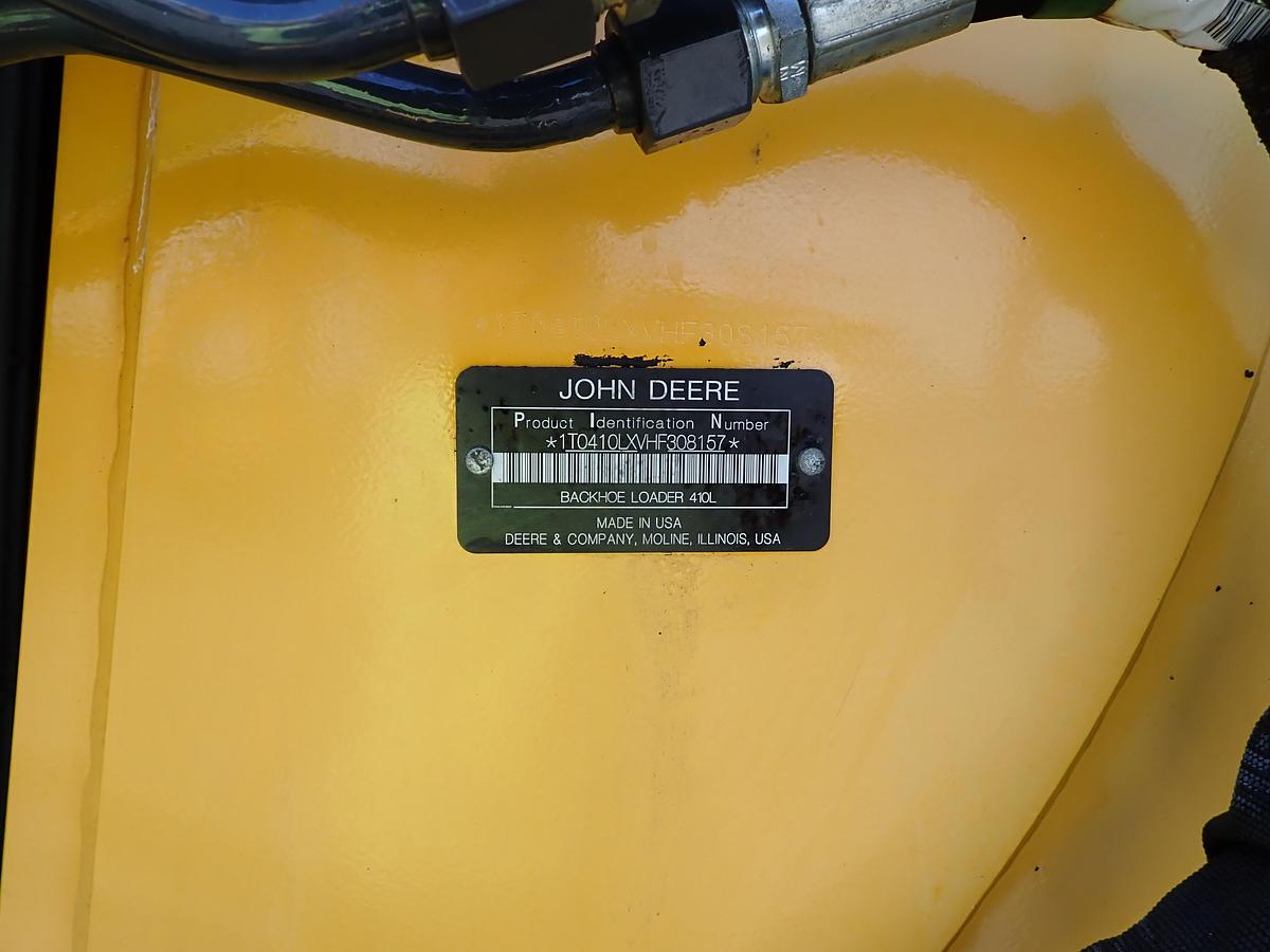 Used 2018 John Deere 410L Loader Backhoe LOADED! Q/C FORKS EXTENDAHOE
