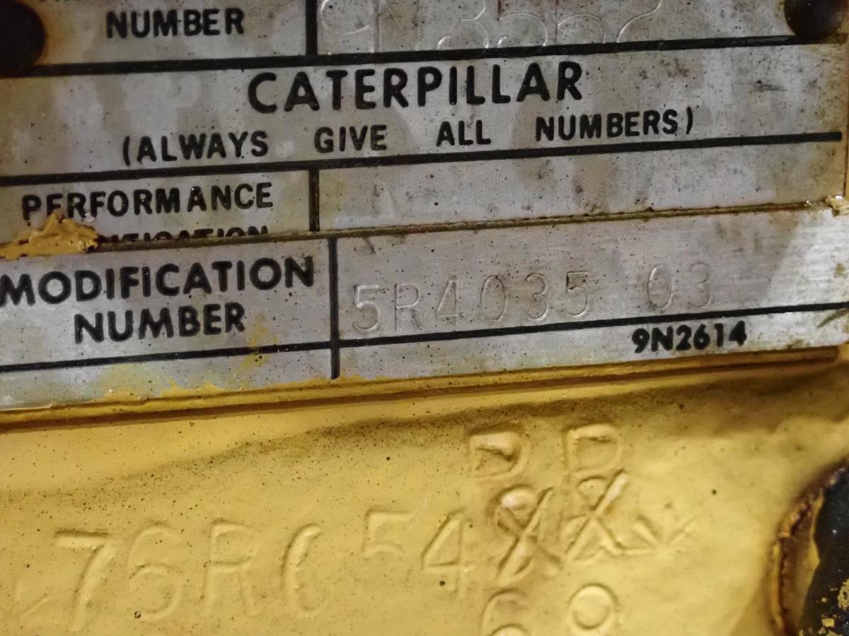 Used 1984 CAT 3306 PC Diesel Truck Engine 404 ORIGINAL HOURS!