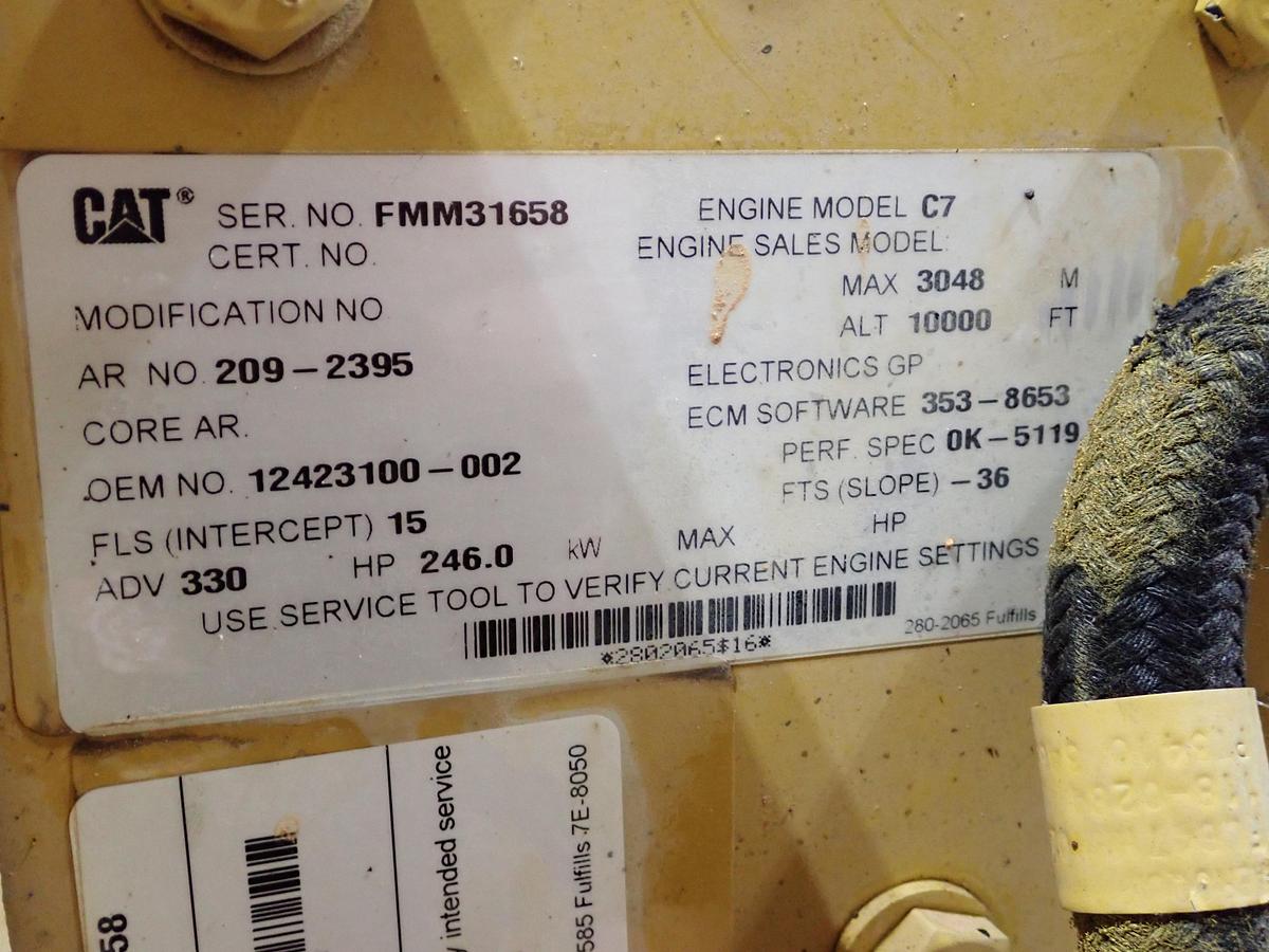 Used 2011 CAT C7 Diesel Engine FMM 330 HP ARMY SURPLUS!