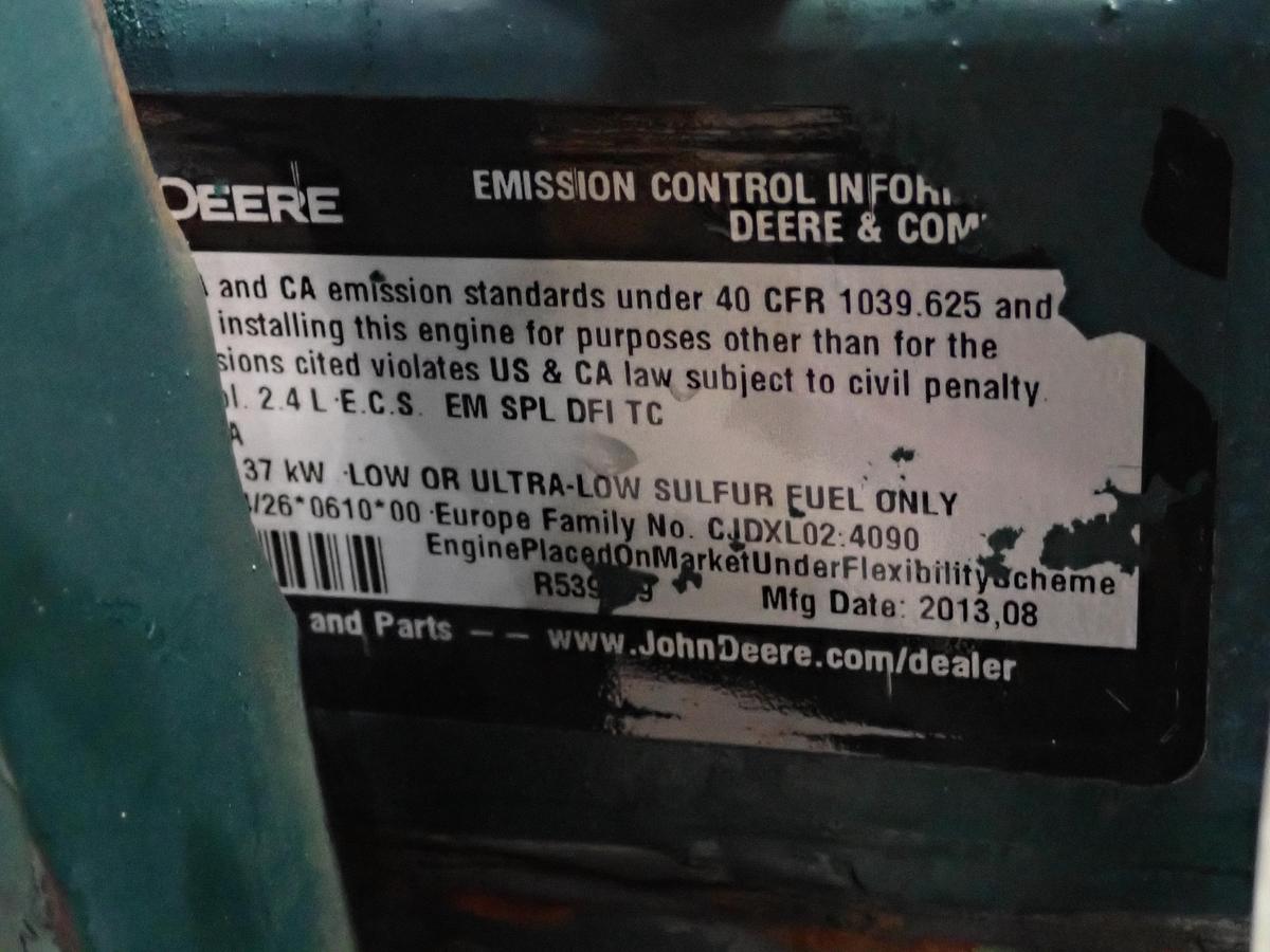 Used 2013 John Deere 4024TF281 Diesel Engine POWER UNIT