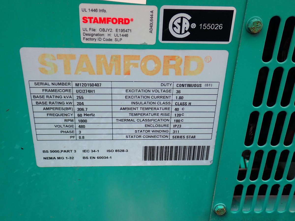 2012 Cummins DSHAB 175 KW Generator UNUSED!