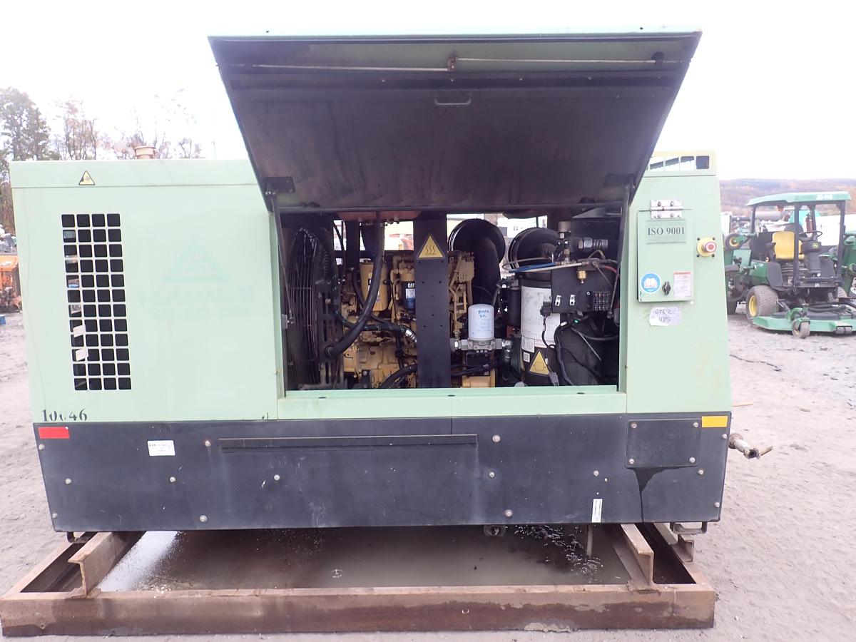 Used 2015 Sullair 375C Air Compressor CAT DIESEL 375 CFM 1678 HOURS