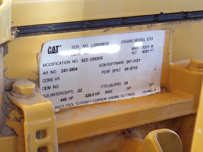 Used 2005 CAT C13 440 HP Diesel Engine POWER UNIT W/ OIL FIELD TRANSMISSION CX31