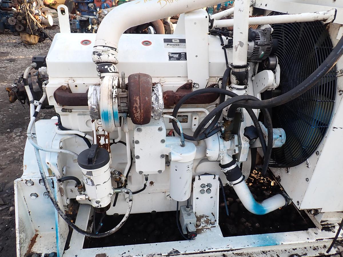 Used John Deere 6125HF070 Diesel Engine 225 HOURS!!