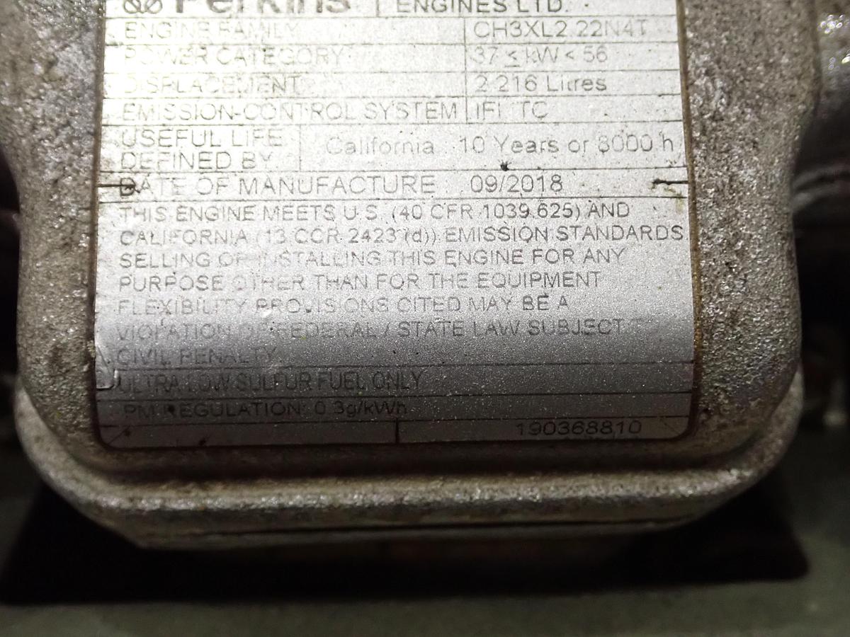Used 2018 Perkins 404D-22T Turbo Diesel Engine POWER UNIT GP83588N