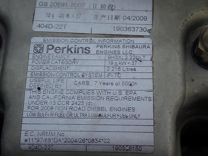 Used 2009 Perkins 404D-22T
