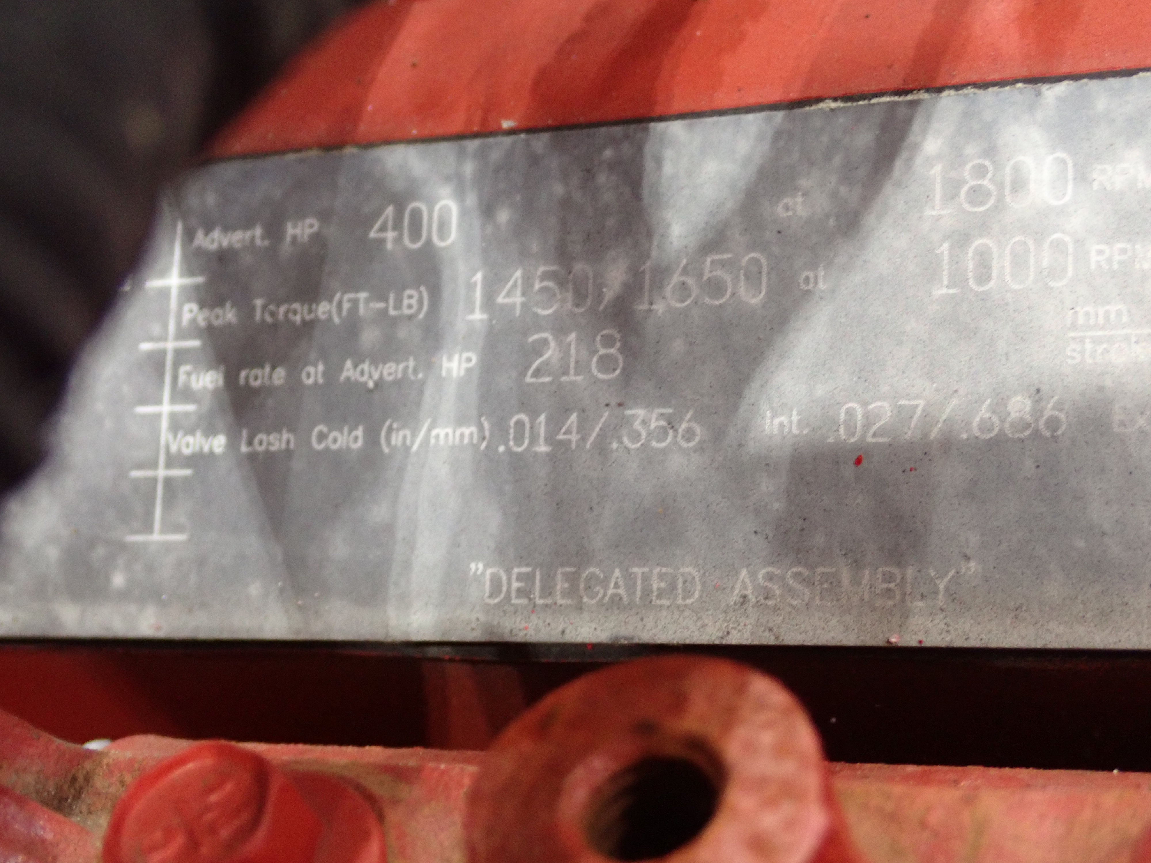 Used 2016 Cummins ISX 400 Diesel Engine CPL 4583