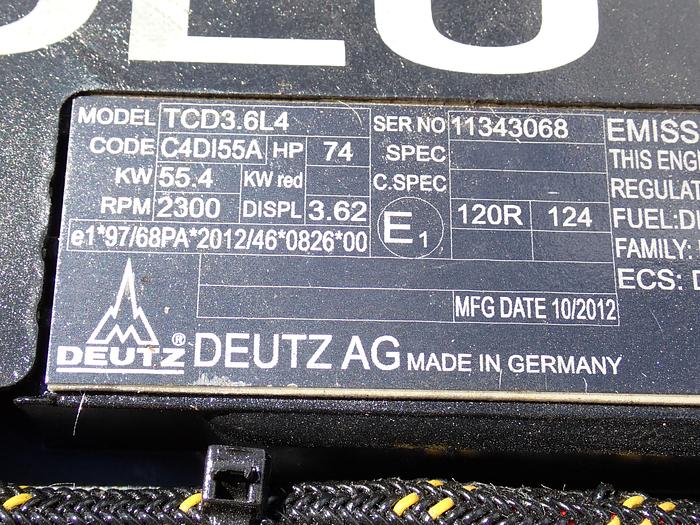 Used 2015 DEUTZ TCD3.6 L4