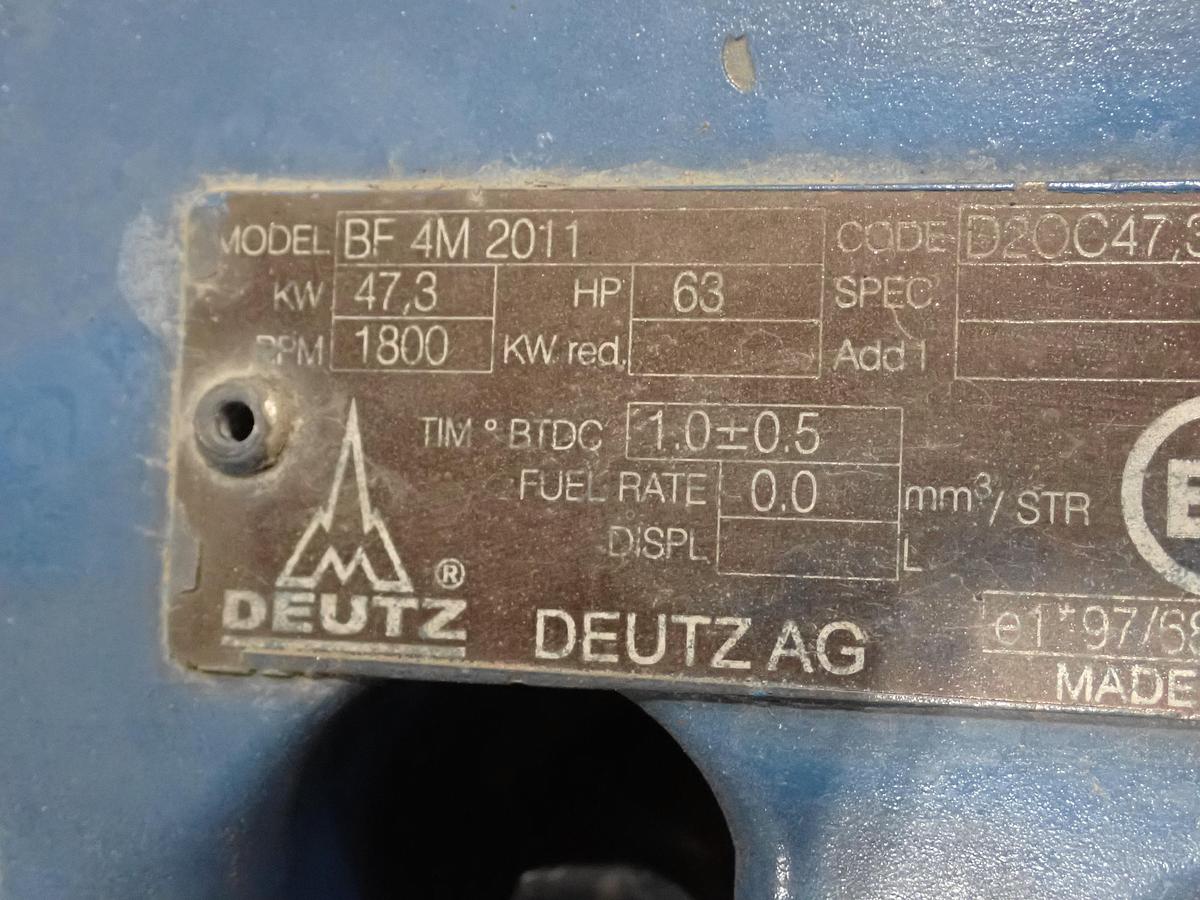 Used Deutz BF4M2011 Turbo Diesel Engine