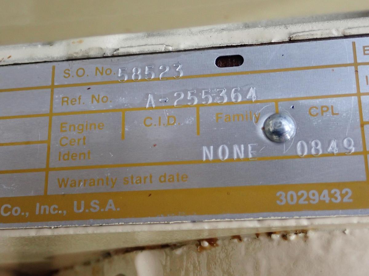 Used 1989 Cummins NT855-G5 Diesel Engine POWER UNIT 1006 HOURS!
