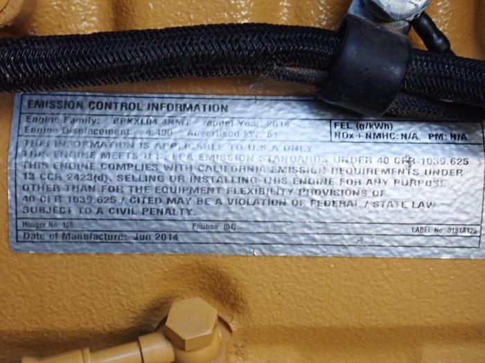 2014 CAT C4.4 Diesel Power Unit UNUSED! 109 HP 389-1315 w/ PTO CLUTCH!