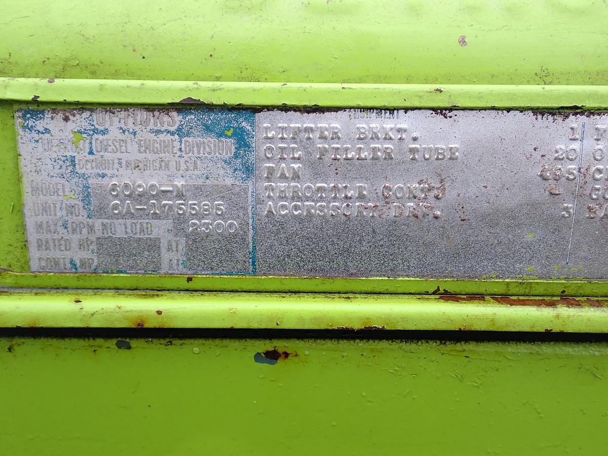 Refurbished Detroit Diesel 6-71 REBUILT Diesel Engine Terex Scraper