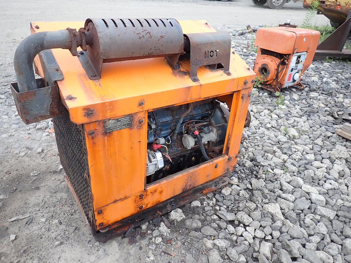 Used Kubota V3600-T-ET02 Turbo Diesel Engine POWER UNIT w/ PTO Clutch