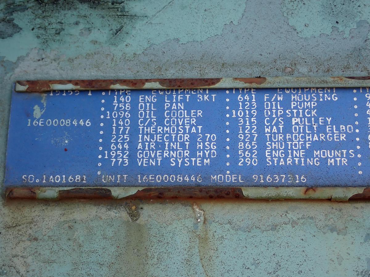 Used Detroit Diesel 16V149 TI Engine POWER UNIT 9163-7315