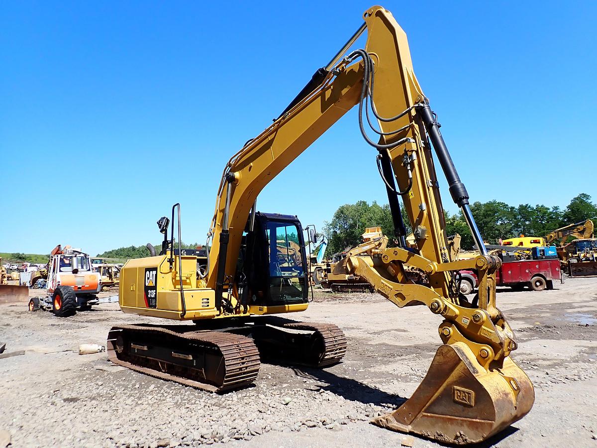 Used 2018 CAT 313FL GC Excavator HYDRAULIC THUMB