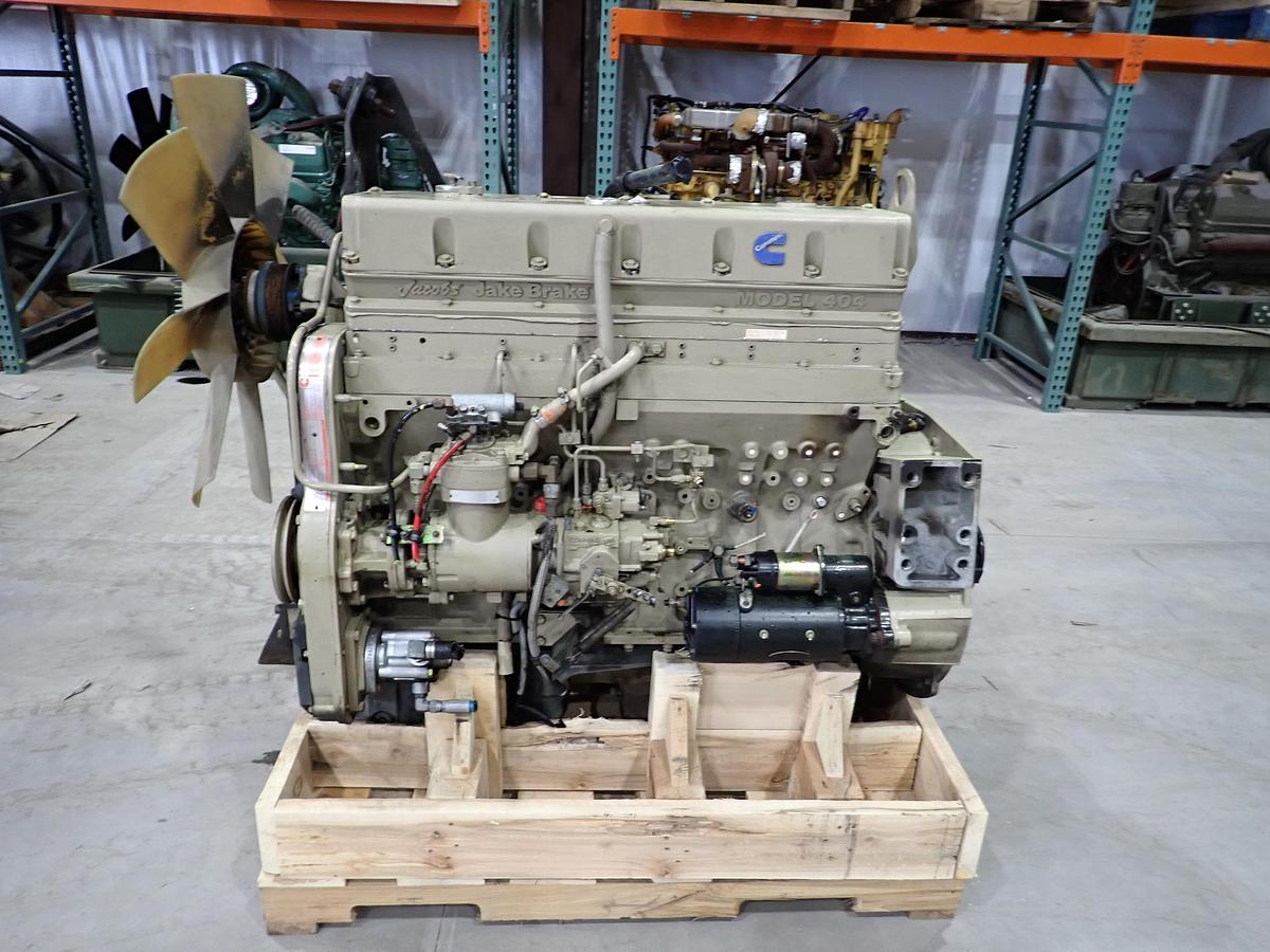 Used 1989 Cummins LTA10-300 Diesel Engine w/ JAKE BRAKE 