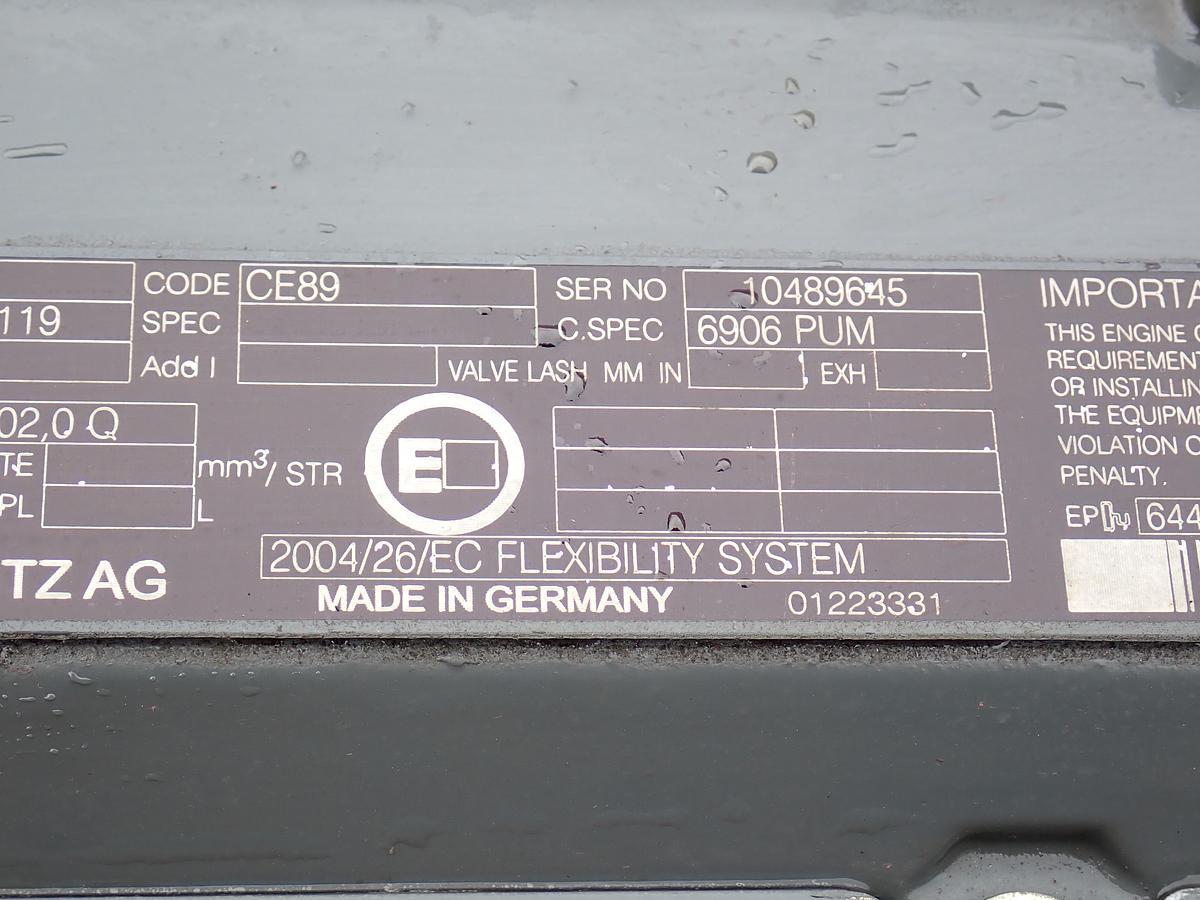 2006 DEUTZ BF4M2012C Diesel Engine 119 HP UNUSED