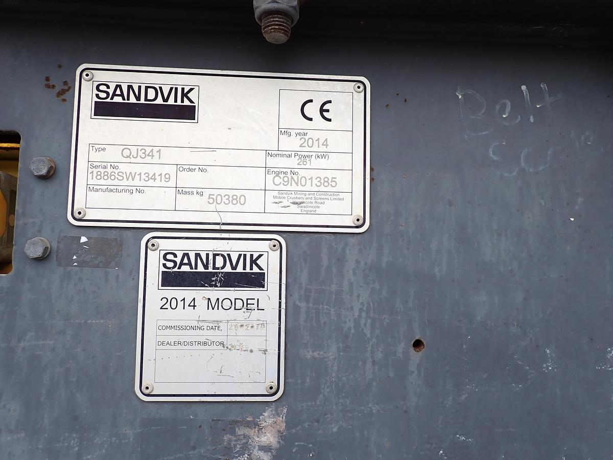 Used 2014 Sandvik QJ341 Jaw Crusher