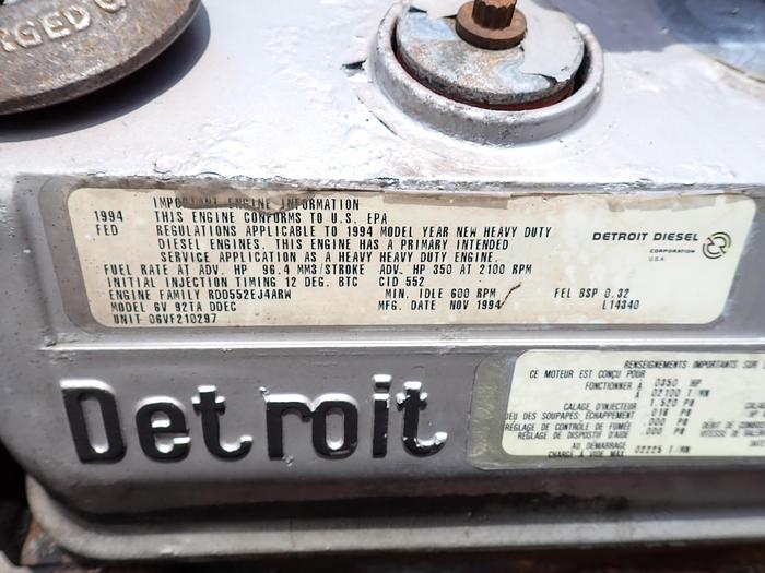 Used 1994 Detroit Diesel 6V92TA DDEC Truck Engine