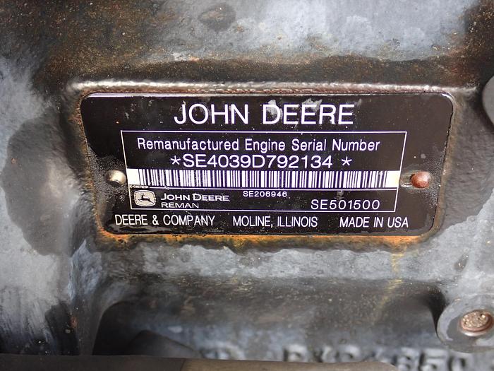 Used John Deere 4039DF Diesel Power Unit w/ Auxiliary Drive