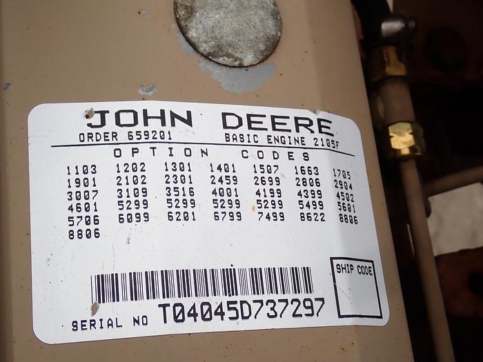 Used 1997 John Deere 4045DF150 Diesel Engine 