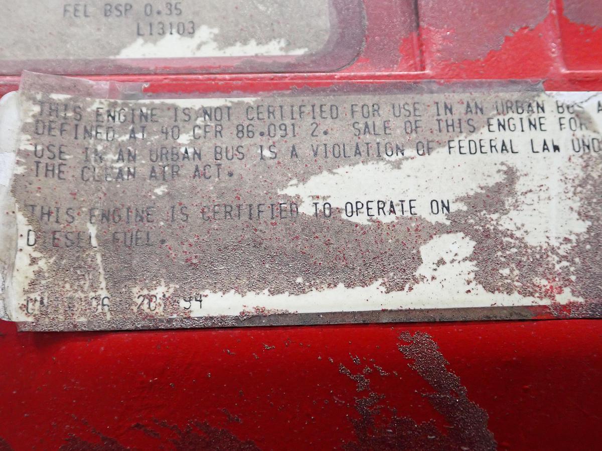 Used 1993 Detroit Diesel 6V92TA Truck Engine 350 HP DDEC