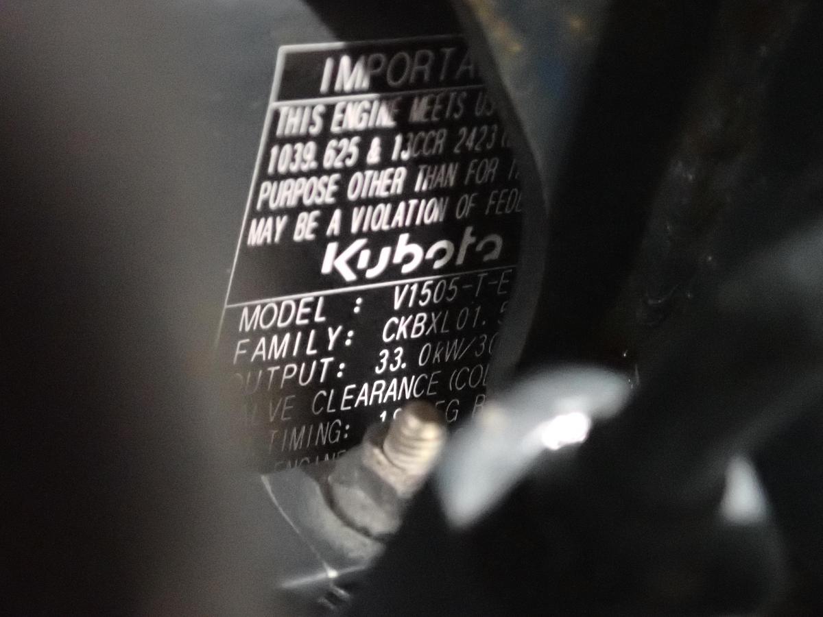 Used Kubota V1505-T Turbo Diesel Engine Power Unit 151 HOURS!