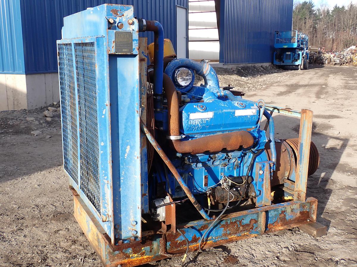 Used 1989 Detroit Diesel 8V92TA Engine POWER UNIT w/ PTO CLUTCH