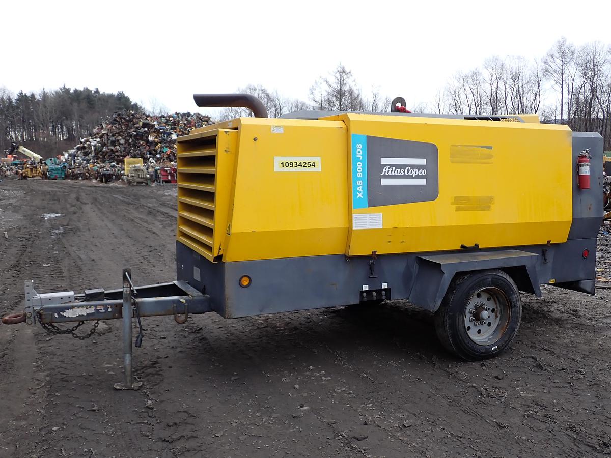 Used 2019 Atlas Copco XAS900 JD8 Air Compressor 150 PSI