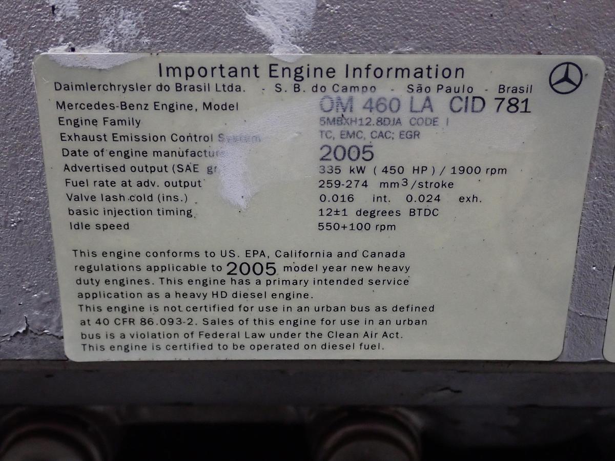 Used 2005 Mercedes OM460LA Diesel Engine