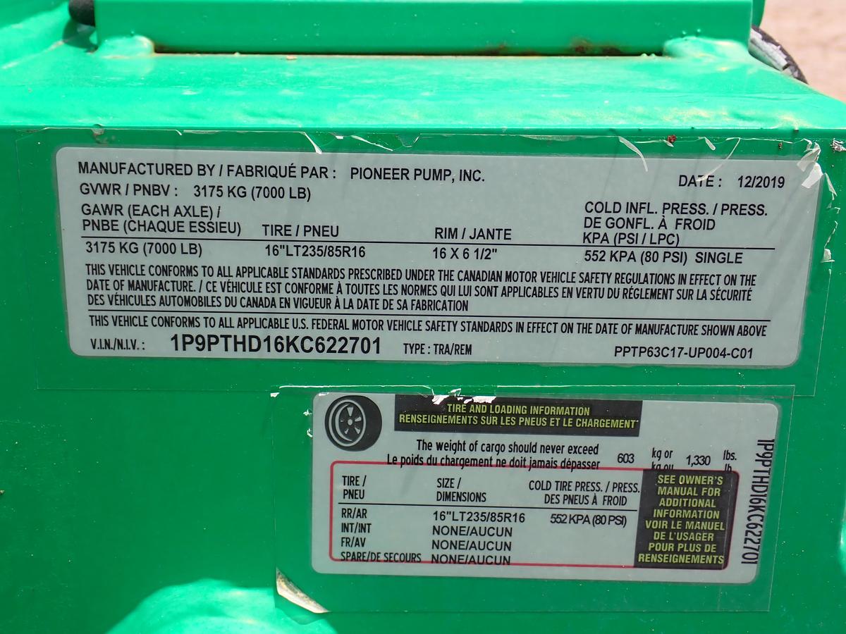 Used 2020 Pioneer PP63C17 6x3 Water Pump