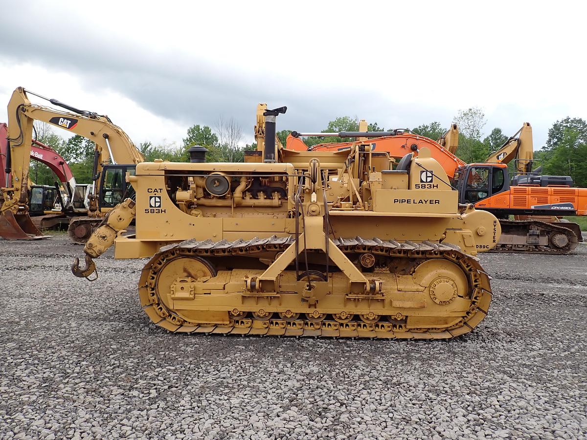 Used 1971 CAT 583H Crawler Pipelayer REAR WINCH