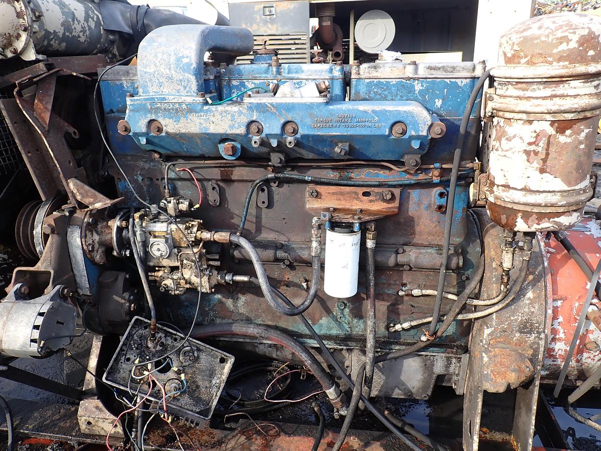 Used 1973 Cummins NTC-270 Small Cam Diesel Engine DRAGLINE TRAY