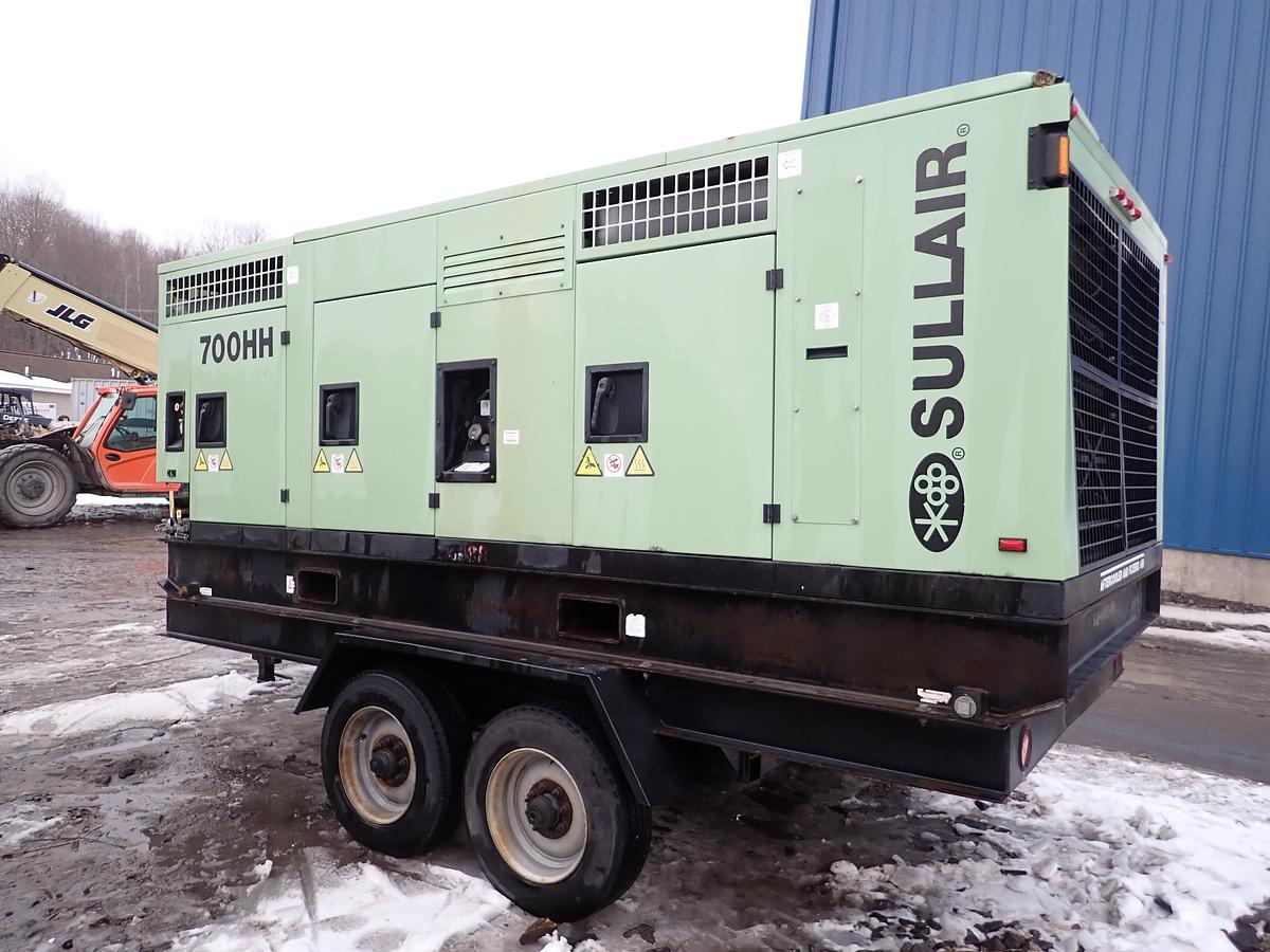 Used 2016 Sullair 700HH-AF/DTQ 700 CFM Air Compressor 200 PSI!
