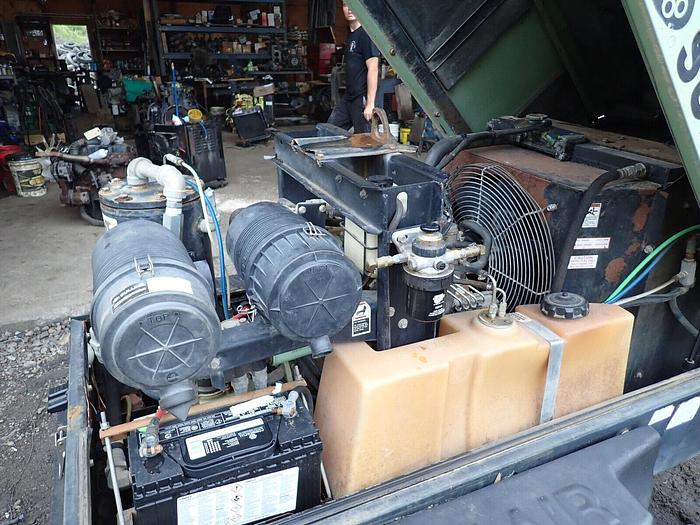 Used 2005 Sullair 185DPQ 185 CFM Air Compressor CAT DIESEL! Trailer Towable