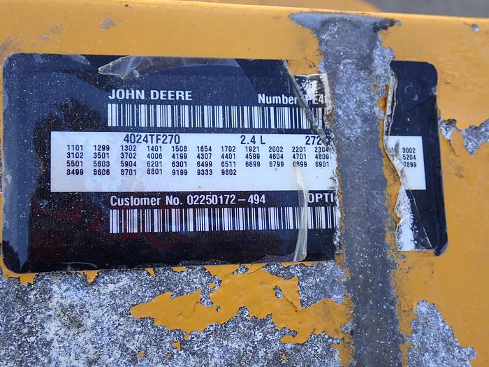 Used 2008 John Deere 4024TF270 Diesel Engine