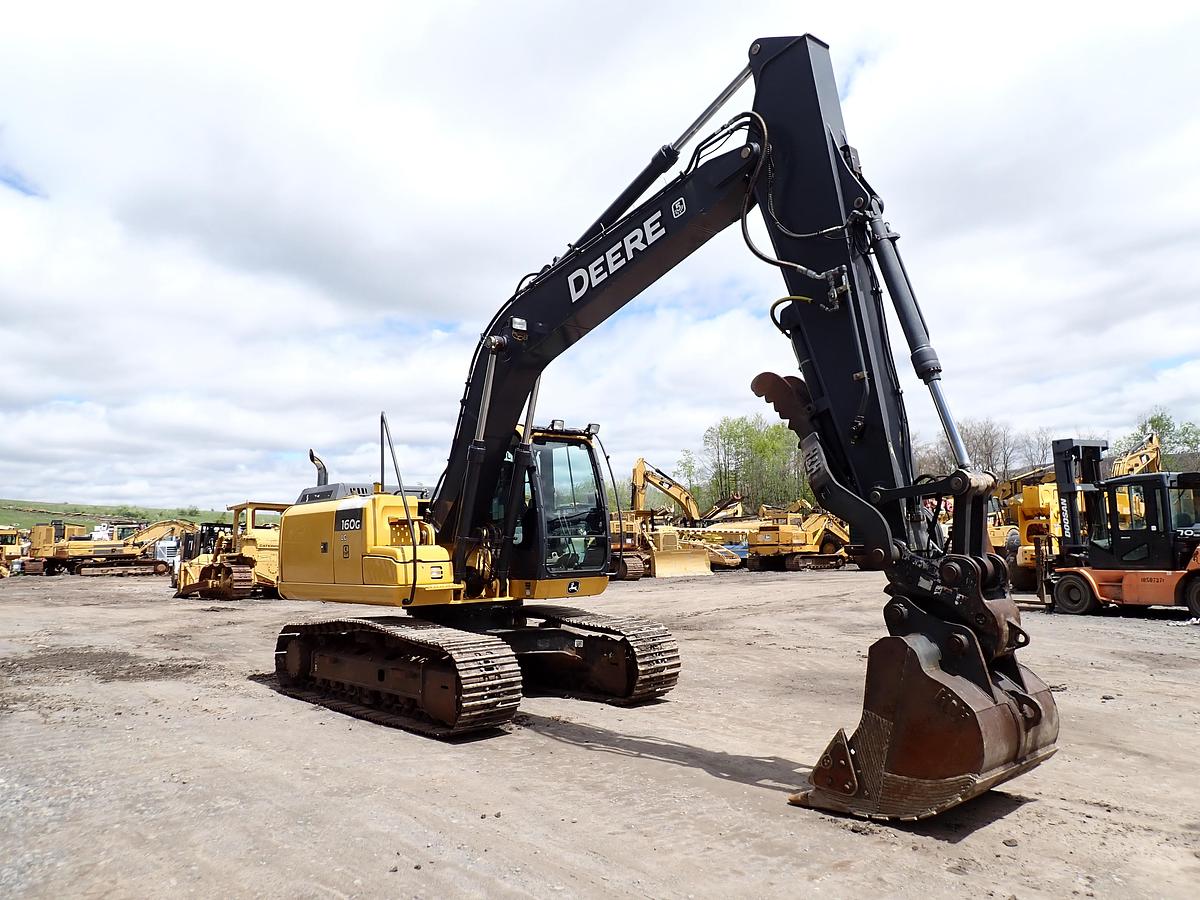 Used 2015 John Deere 160G LC Excavator HYDRAULIC THUMB & QC