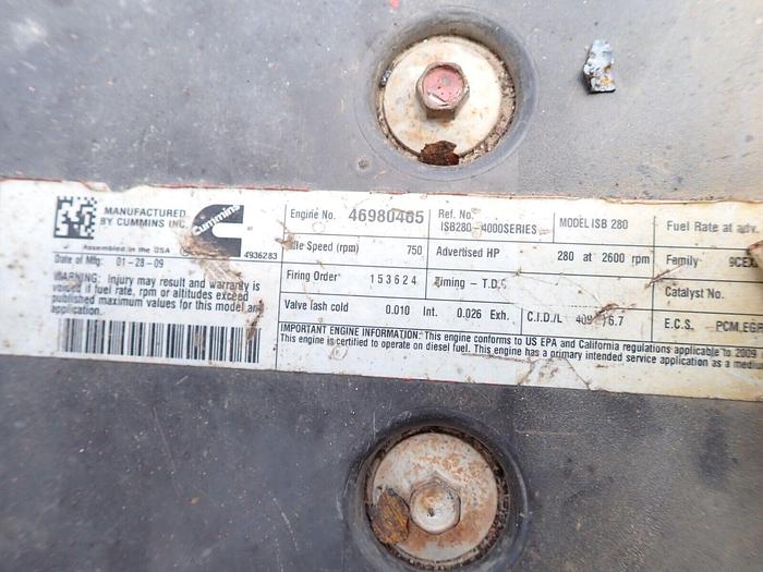 Used 2009 Cummins ISB 6.7 Turbo Diesel Engine RUNS MINT! VIDEO! LOW MILES! 280 HP