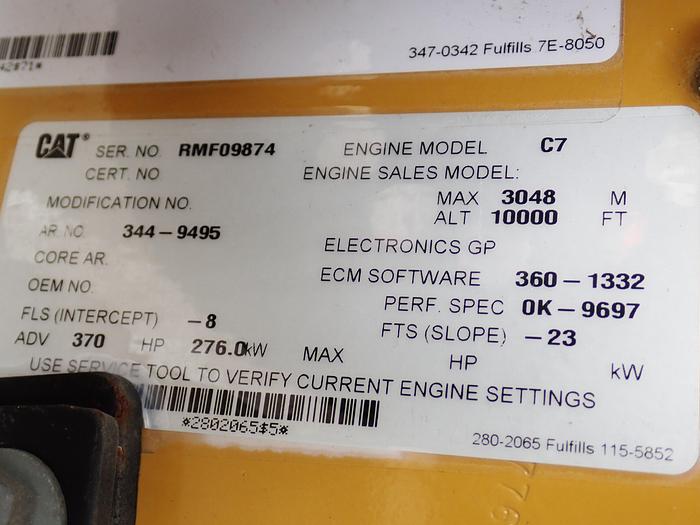 Used CAT C7 Diesel Truck Engine RMF 370 HP NEW! 