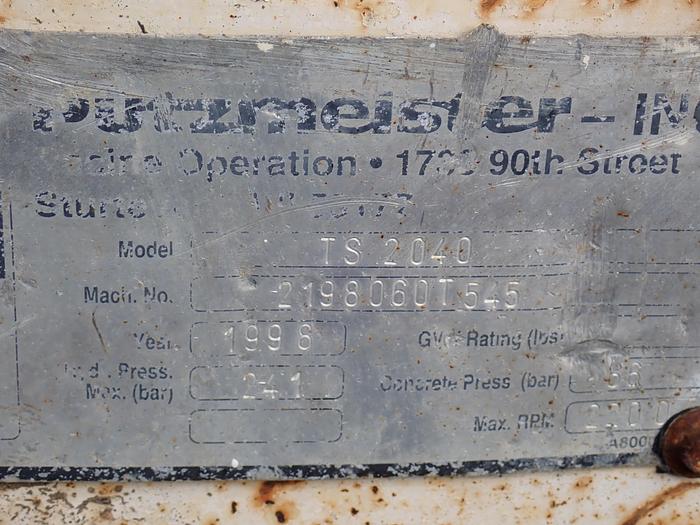 Used 1998 Putzmeister TS2040