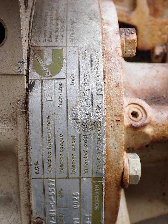 Used 1984 Cummins NHC250