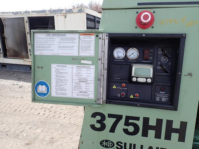 Used 2018 Sullair 375HHAFDPQJD3 Air Compressor 200 PSI Aftercooled!